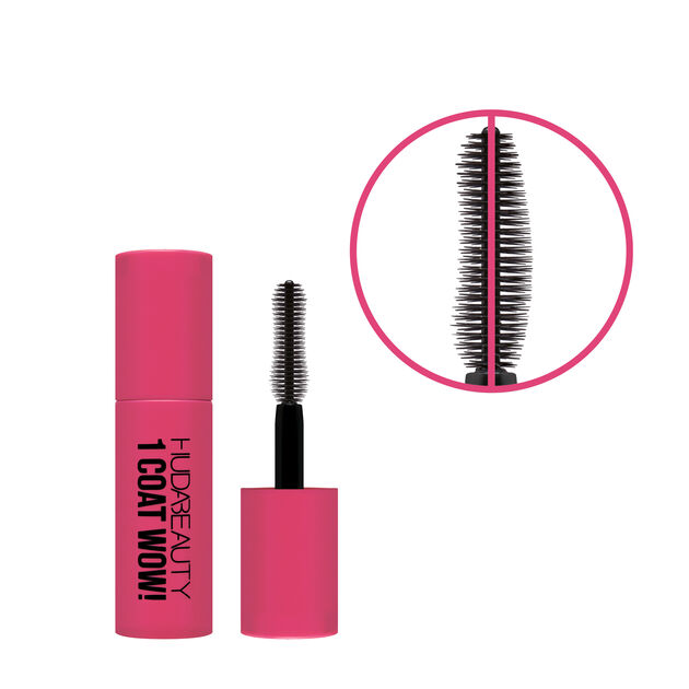 Huda Beauty 1 Coat WOW! Extra Volumizing and Lifting Mascara Mini, , hi-res